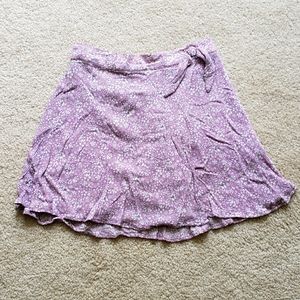 Abercrombie Lilac Floral Skort